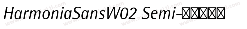 HarmoniaSansW02 Semi字体转换